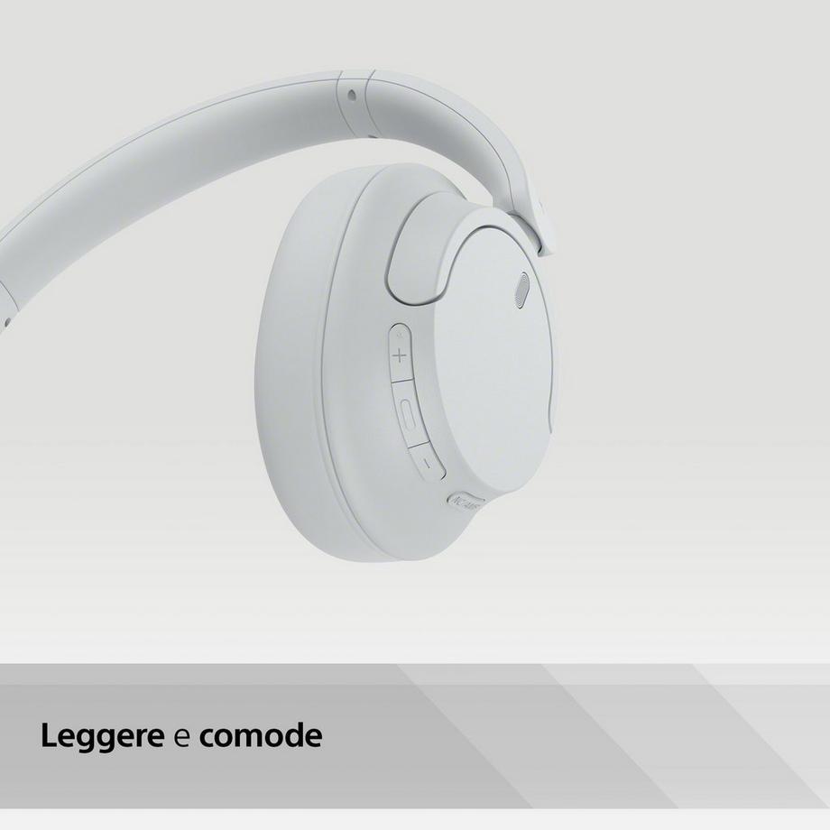 SONY  Sony WH-CH720N Cuffie Bluetooth wireless con cancellazione del rumore - Durata della batteria fino a 35 ore e ricarica rapida - Bianco 