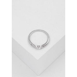 MUAU Schmuck  Bague Solitaire Diamant 0.20ct. or blanc 750 