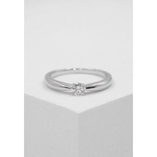 MUAU Schmuck  Bague Solitaire Diamant 0.20ct. or blanc 750 