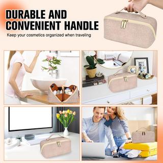 Only-bags.store Cosmetic Bag Portable Travel Make-up Bag with Large Capacity Waterproof Organizer Cosmetic Bag Portable Travel Make-up Bag with Large Capacity Waterproof Organizer 