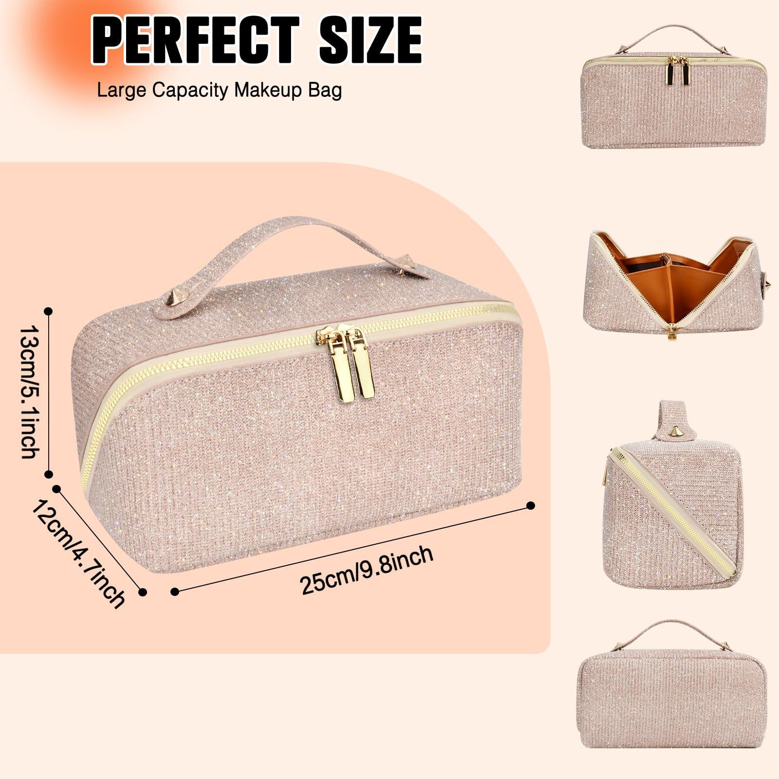 Only-bags.store Cosmetic Bag Portable Travel Make-up Bag with Large Capacity Waterproof Organizer Cosmetic Bag Portable Travel Make-up Bag with Large Capacity Waterproof Organizer 