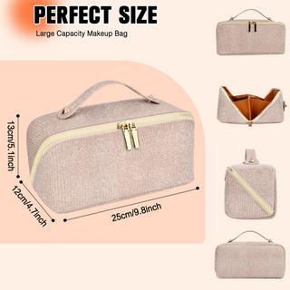 Only-bags.store Cosmetic Bag Portable Travel Make-up Bag with Large Capacity Waterproof Organizer Cosmetic Bag Portable Travel Make-up Bag with Large Capacity Waterproof Organizer 