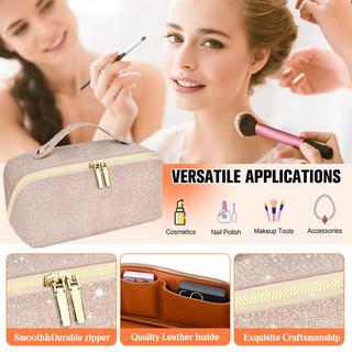 Only-bags.store Cosmetic Bag Portable Travel Make-up Bag with Large Capacity Waterproof Organizer Cosmetic Bag Portable Travel Make-up Bag with Large Capacity Waterproof Organizer 