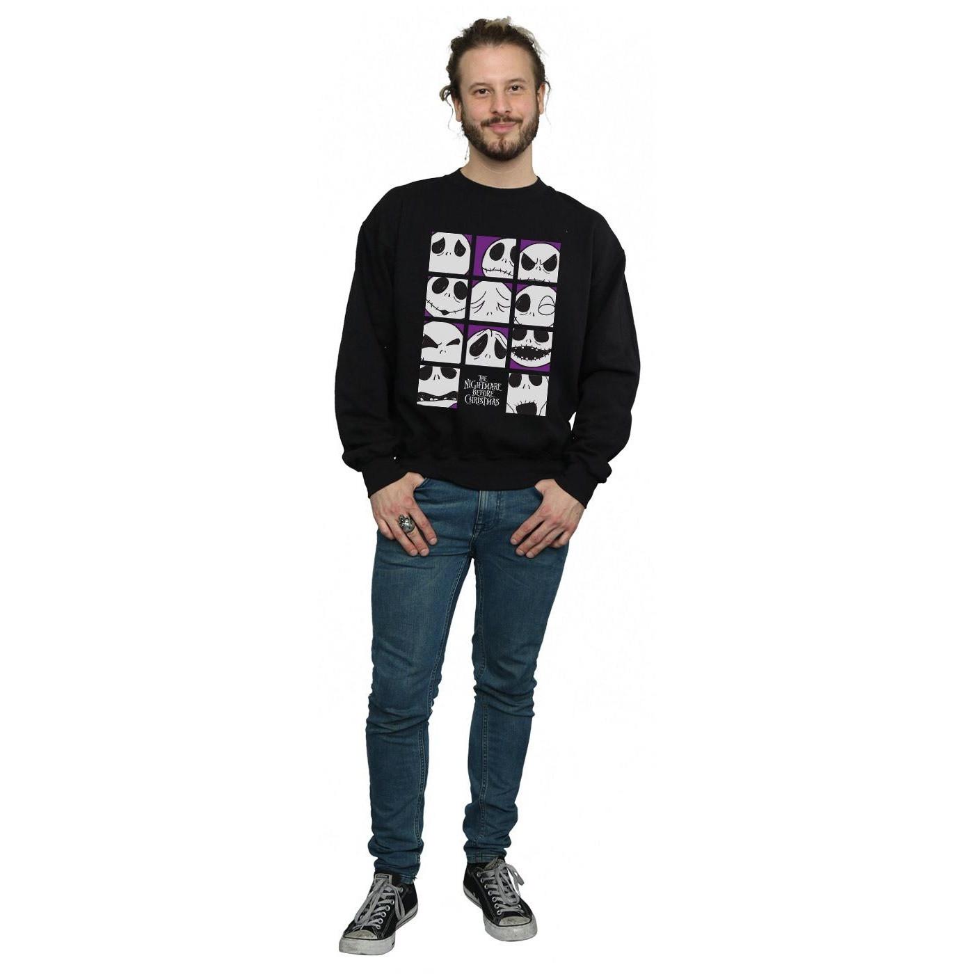 Disney  Nightmare Before Christmas Many Faces Of Jack Sweatshirt 