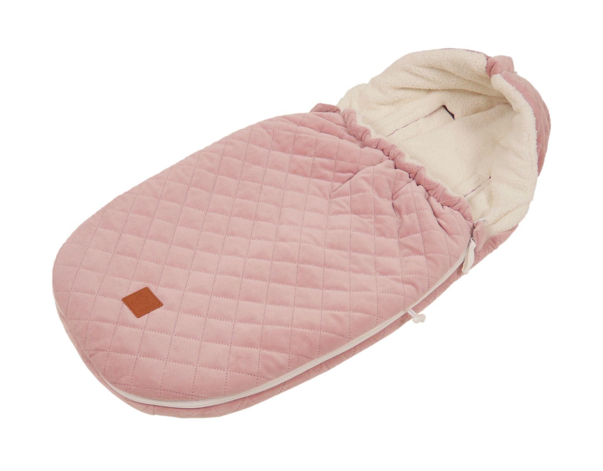 Kaiser  Babyschalen Fusssack Velvet Hoody rosa 