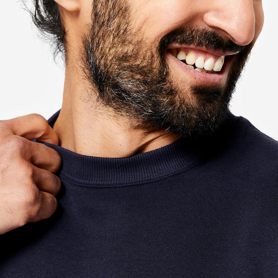 DOMYOS Basic Warmes Baumwoll-Sweatshirt  