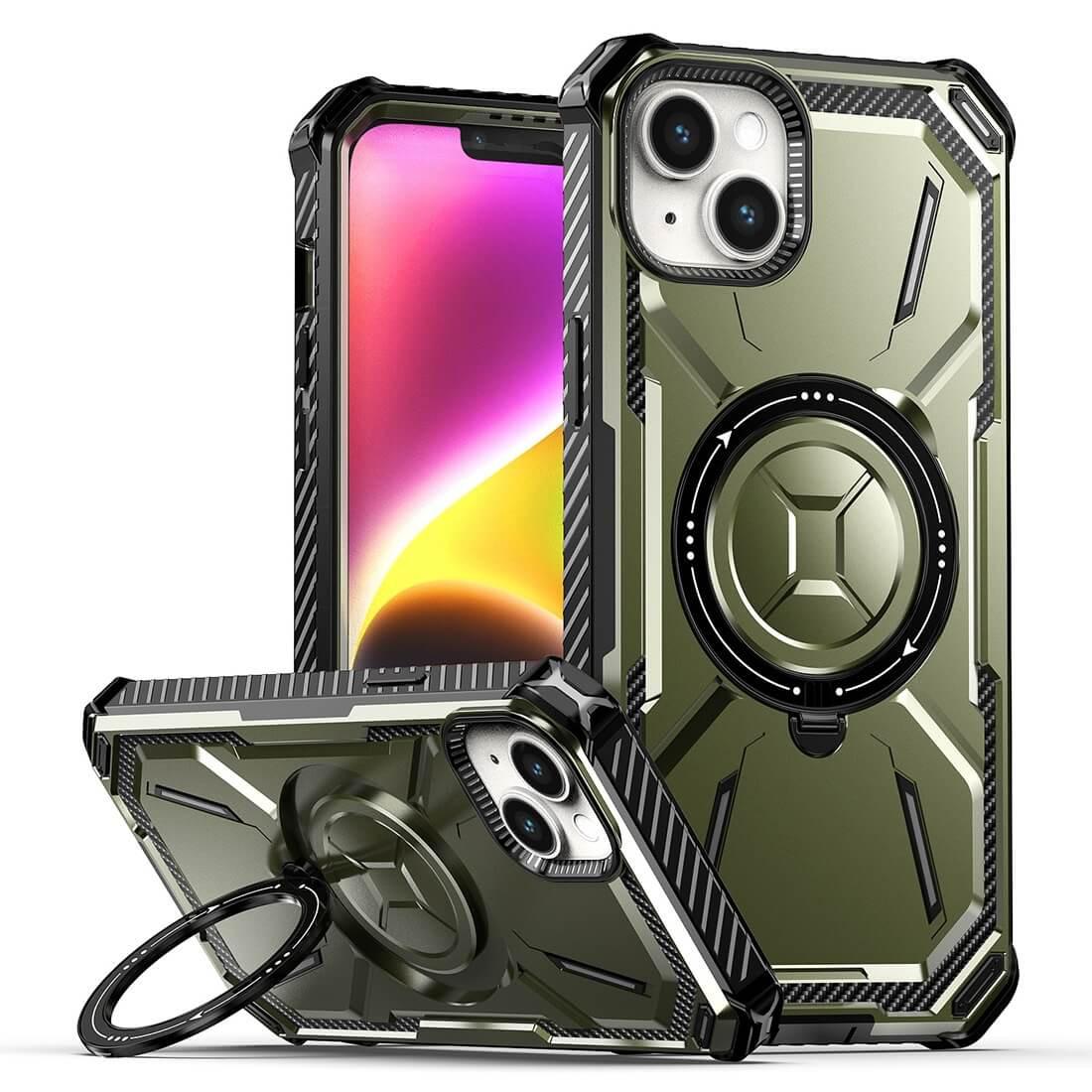 Cover-Discount  iPhone 15 Plus - Armor Case robuste avec kickstand 