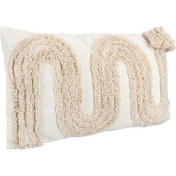 Coussin Fluffy ivoire 35x60