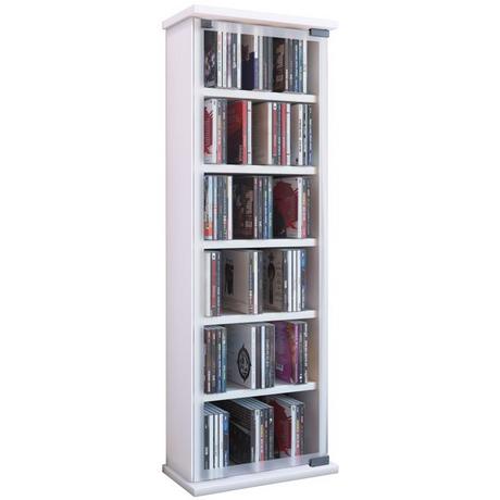 VCM Holz CD DVD Stand Regal Schrank Aufbewahrung Standregal Ständer Classic Glastür  