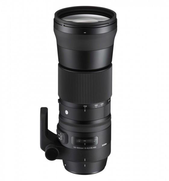 SIGMA  Zoomobjektiv 150-600mm f / 5.0-6.3 DG OS HSM c CA 