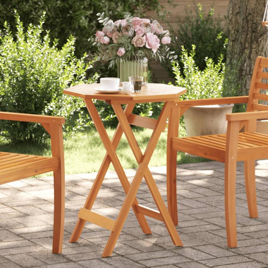 VidaXL Table de jardin bois d'acacia  