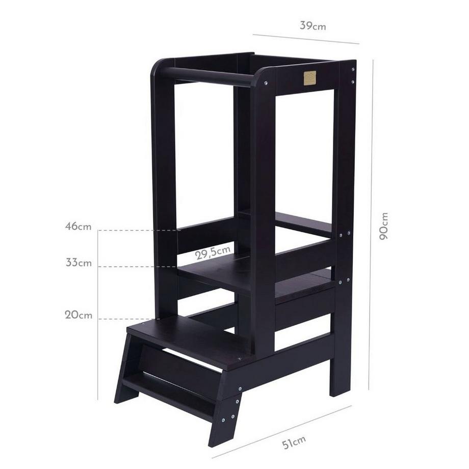 Activity-board  Lernturm und Küchenhelfer - Schwarz 