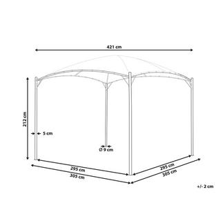 Beliani Pavillon aus Stoff Klassisch VOMERO  