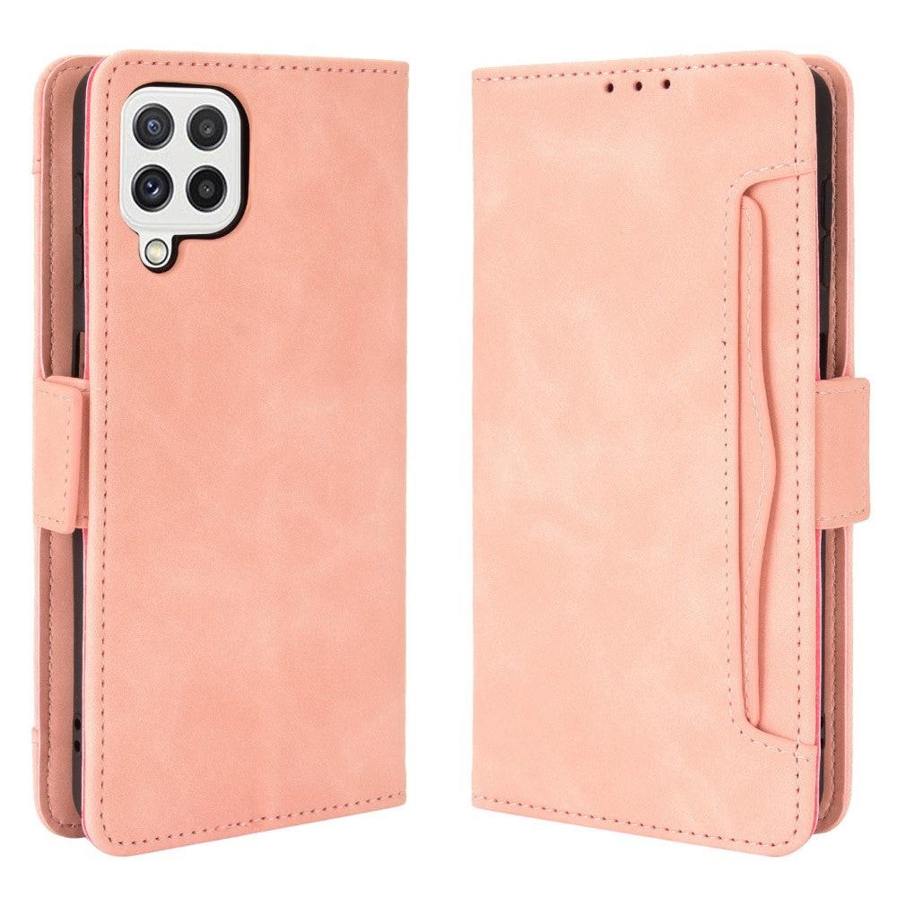 Cover-Discount  Galaxy A22 4G - Custodia con Molti Scomparti per Carte di Credito 