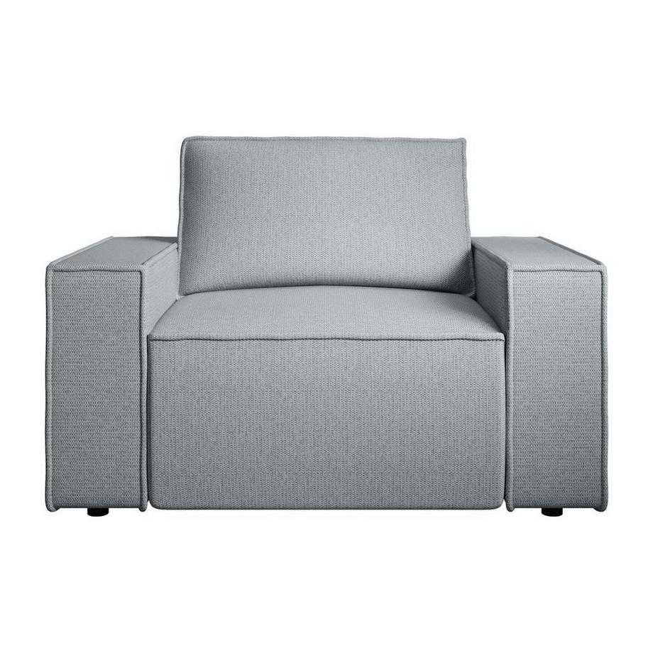 Vente-unique Sessel - Strukturstoff - Grau - AMELIA  