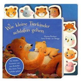 Wie kleine Tierkinder schlafen gehen zur Brügge, Anne-Kristin; Rachner, Marina (Illustrationen) Copertina rigida 