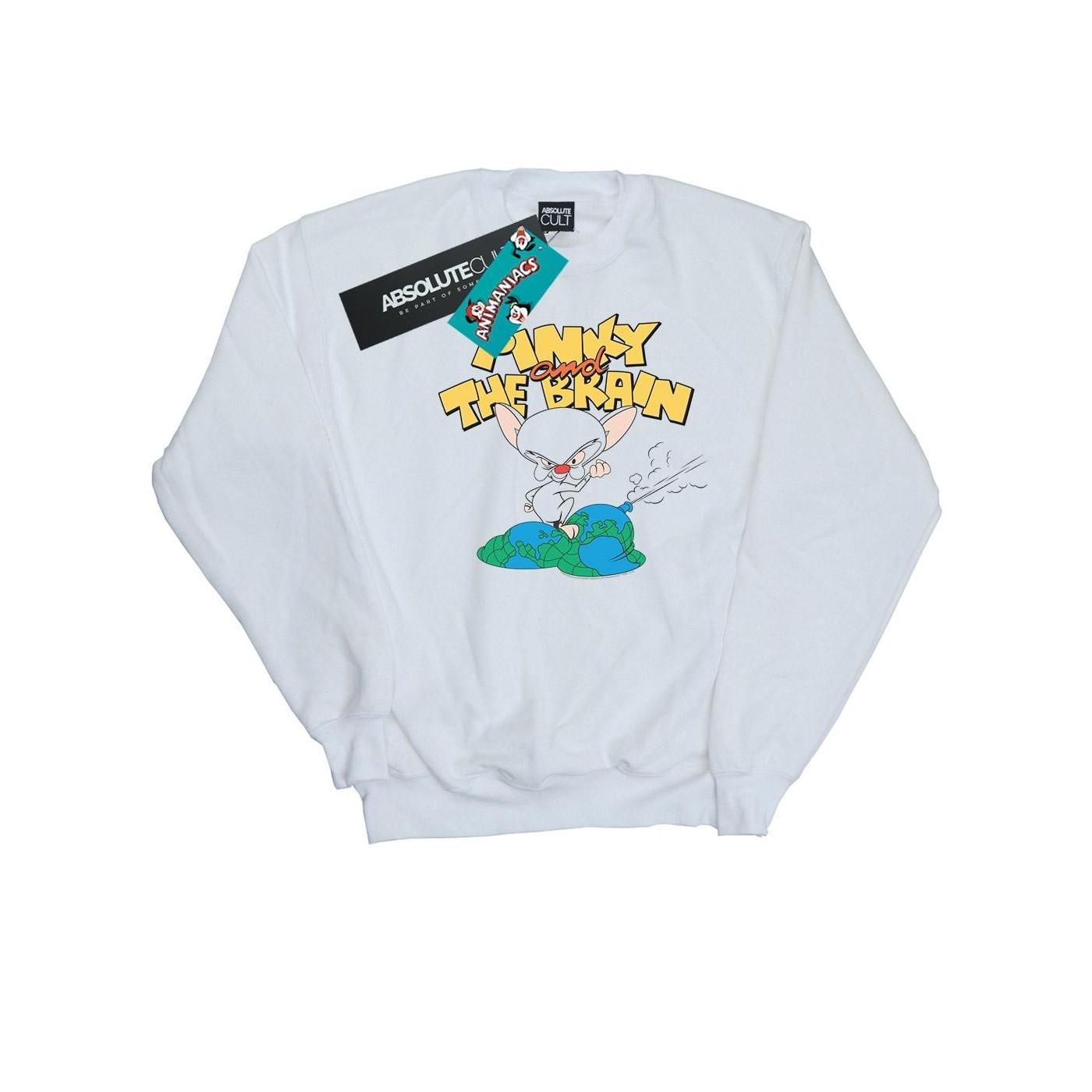 Image of The Brain World Domination Sweatshirt Jungen Weiss 152-158