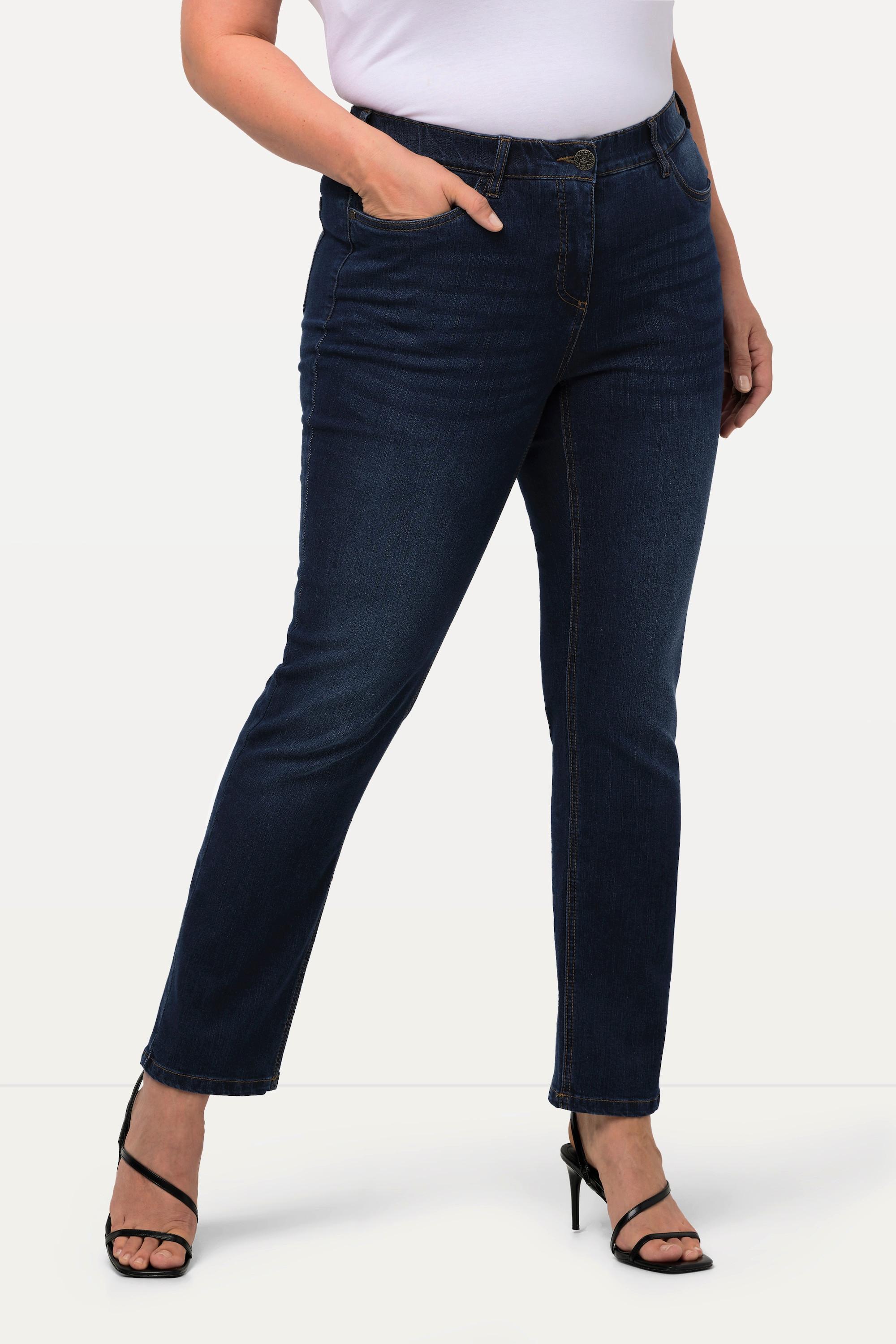 Ulla Popken  Jean Sammy, taille confort et coupe slim 5 poches 