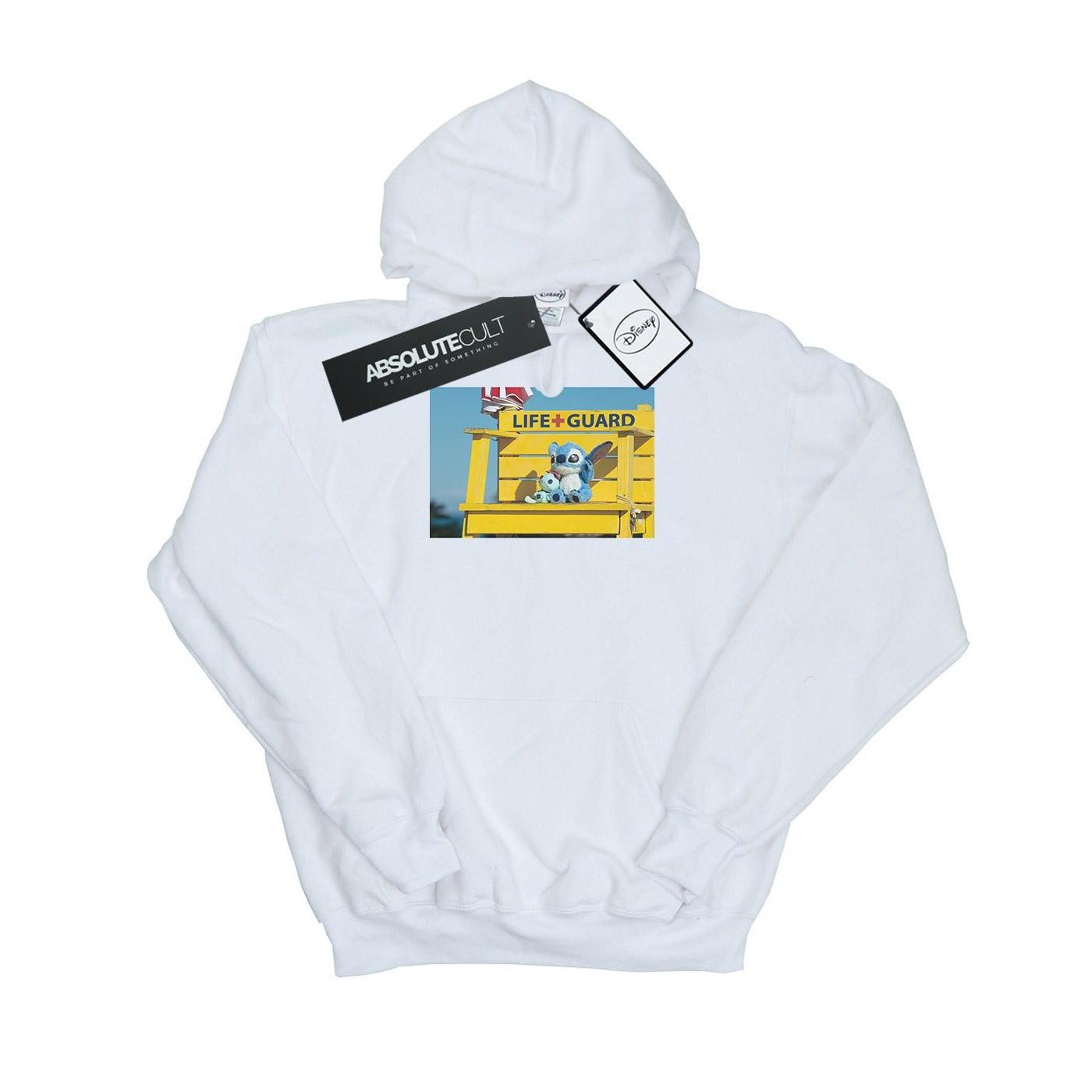 Image of Lilo And Stitch Life Guard Kapuzenpullover Jungen Weiss 128