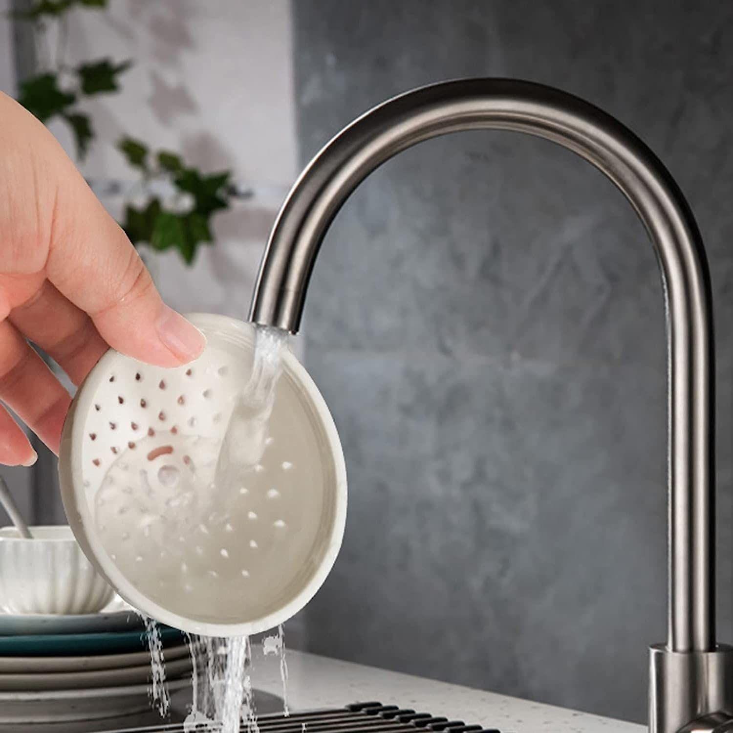 Northio Petite passoire pour bocaux de conserve - blanche - silicone  