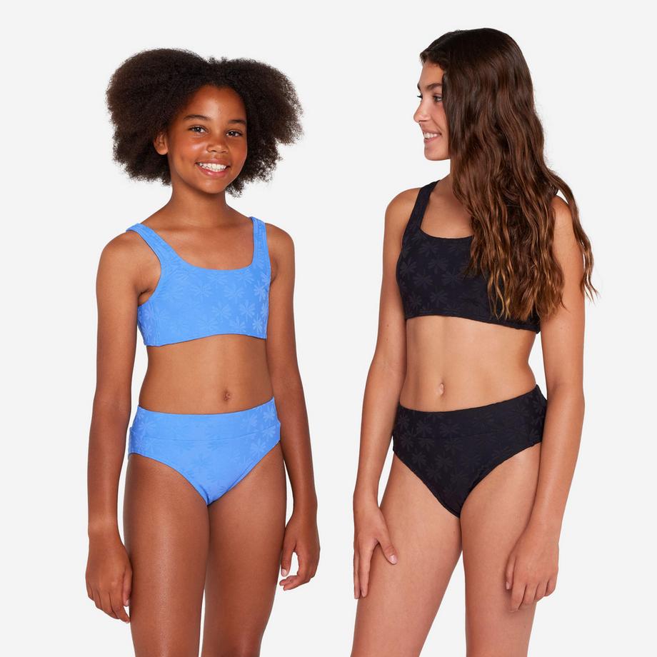 DECATHLON  Set bikini surf bambina bustier vita alta poliestere 