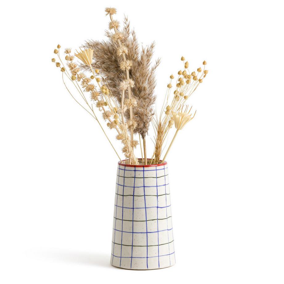 La Redoute Intérieurs Vase en céramique à carreaux H15  