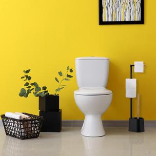 Northix Toilettenstuhl aus Bambus und Edelstahl  