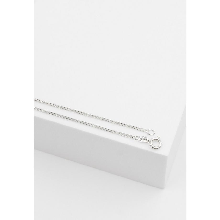 MUAU Schmuck  Collier Venezianer Weissgold 585, 1.1mm, 38cm 