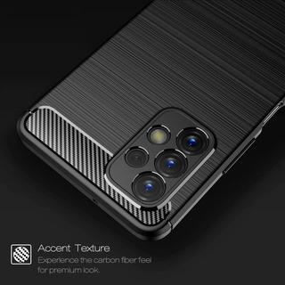 Cover-Discount  Galaxy A23 - Housse métal look carbone noir 