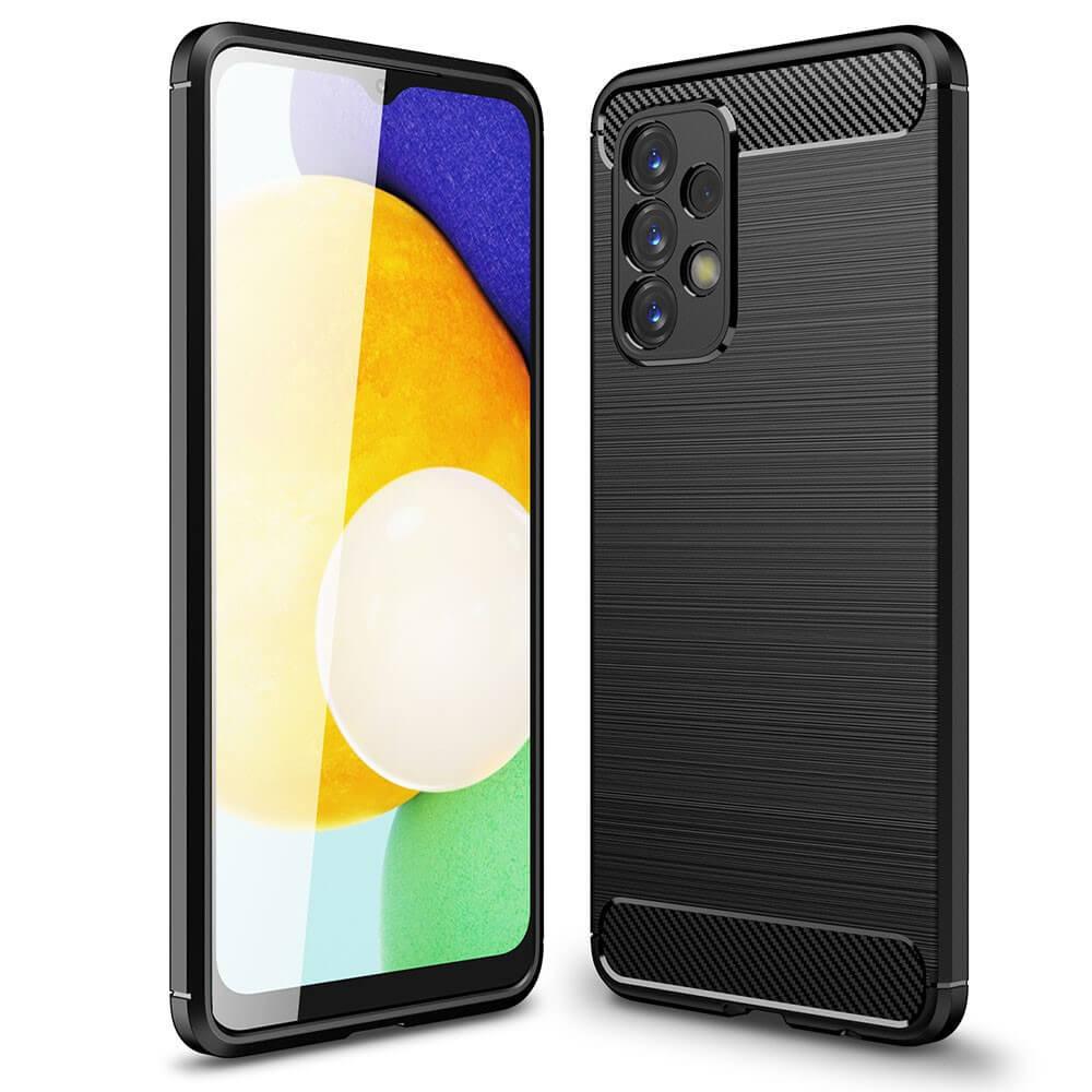 Image of Galaxy A23 - Metall Carbon Look Hülle Schwarz