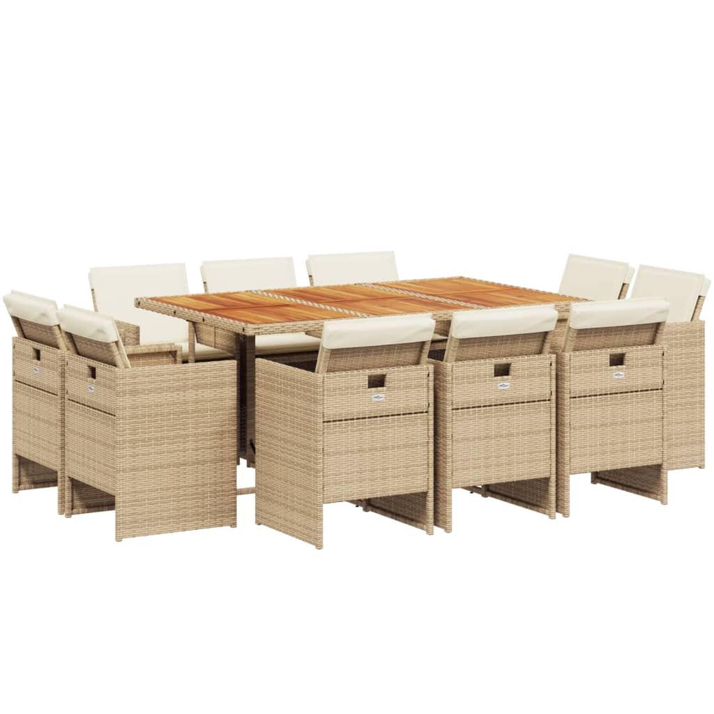 VidaXL set da pranzo da giardino Polirattan  