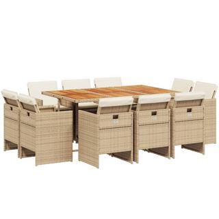 VidaXL set da pranzo da giardino Polirattan  