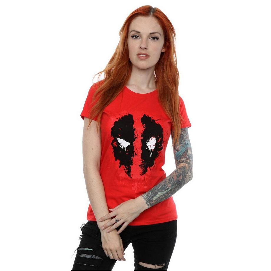 Deadpool Splatter Face T-Shirt  