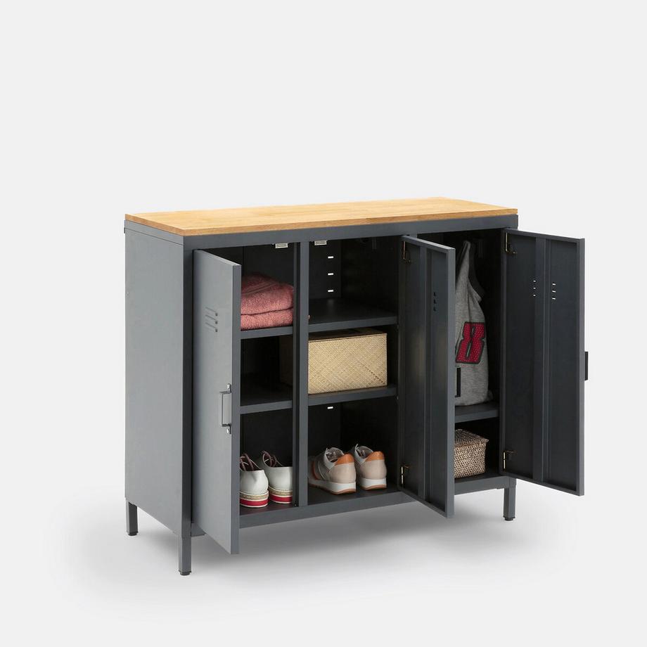 La Redoute Intérieurs Schrank Hiba mit 3 Türen  