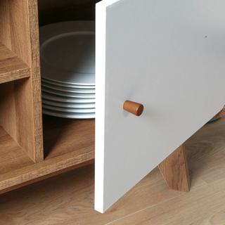 Calicosy TV-Möbel 2 Türen und 2 Fächer L128,5 cm - ALBURA  