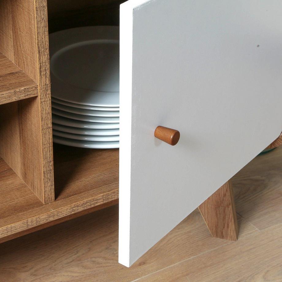 Calicosy Mobile TV 2 Ante e 2 Nicchie L128,5 cm - ALBURA  