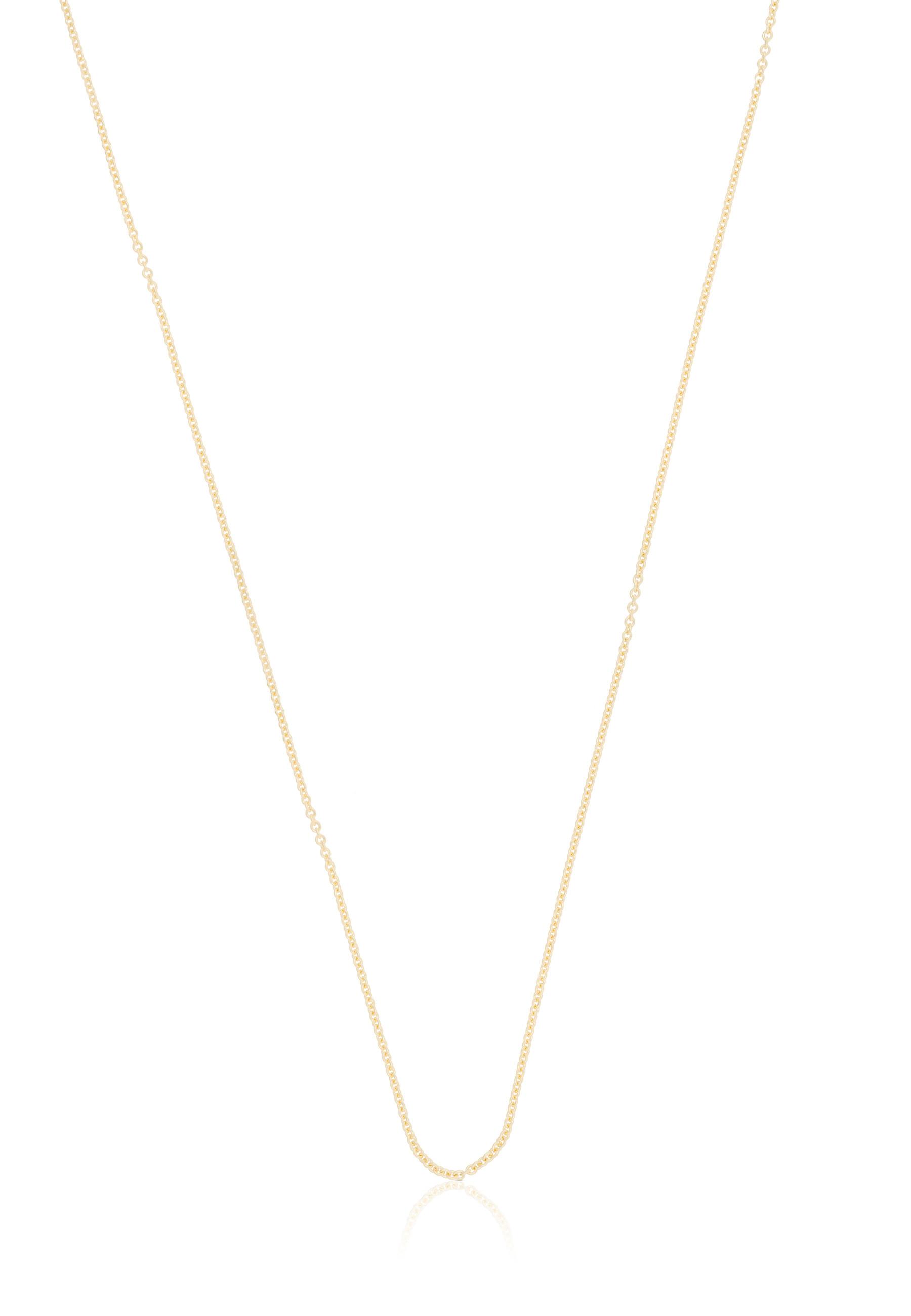 MUAU Schmuck  Collier Rundanker Gelbgold 750, 0.9mm, 42cm 