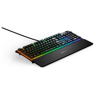 steelseries  Apex 3 USB Gaming-Tastatur Deutsch, QWERTZ Schwarz Beleuchtet, Handballenauflage 