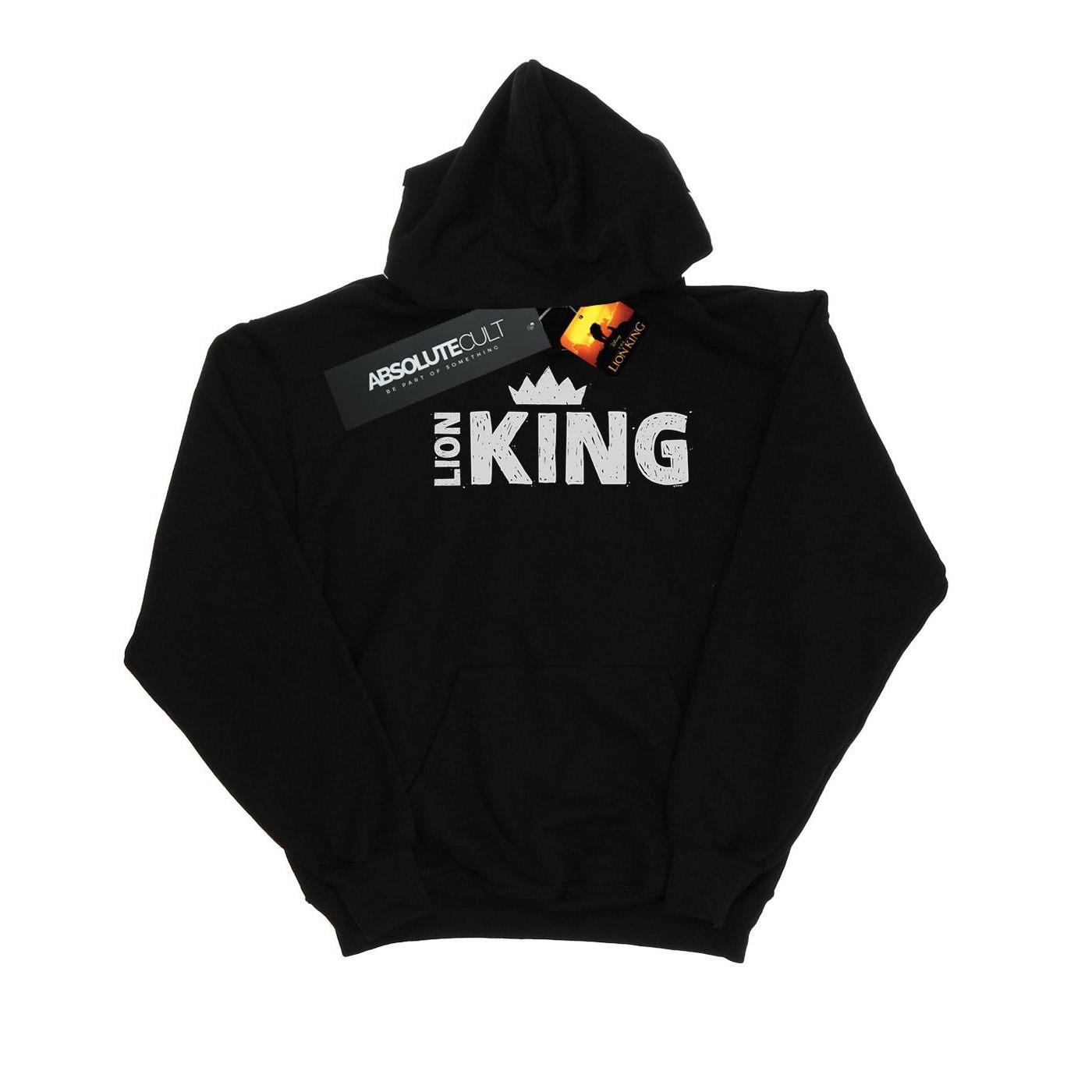 Image of The Lion King Movie Crown Kapuzenpullover Jungen Schwarz 152-158