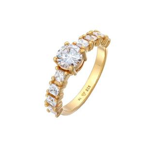 Elli  Bague Elli Ring Zirkonia Verlobung Eternity 925 Silber 