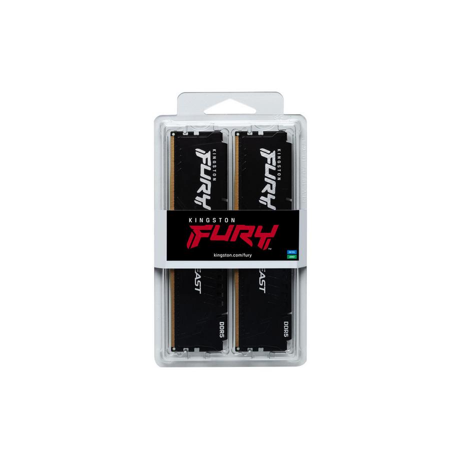Kingston  FURY Beast 32 GB 5600 MT/s DDR5 CL40 DIMM (Kit da 2) Black 