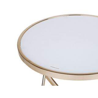 Beliani Table d'appoint en Verre de sécurité Glamour MERIDIAN  