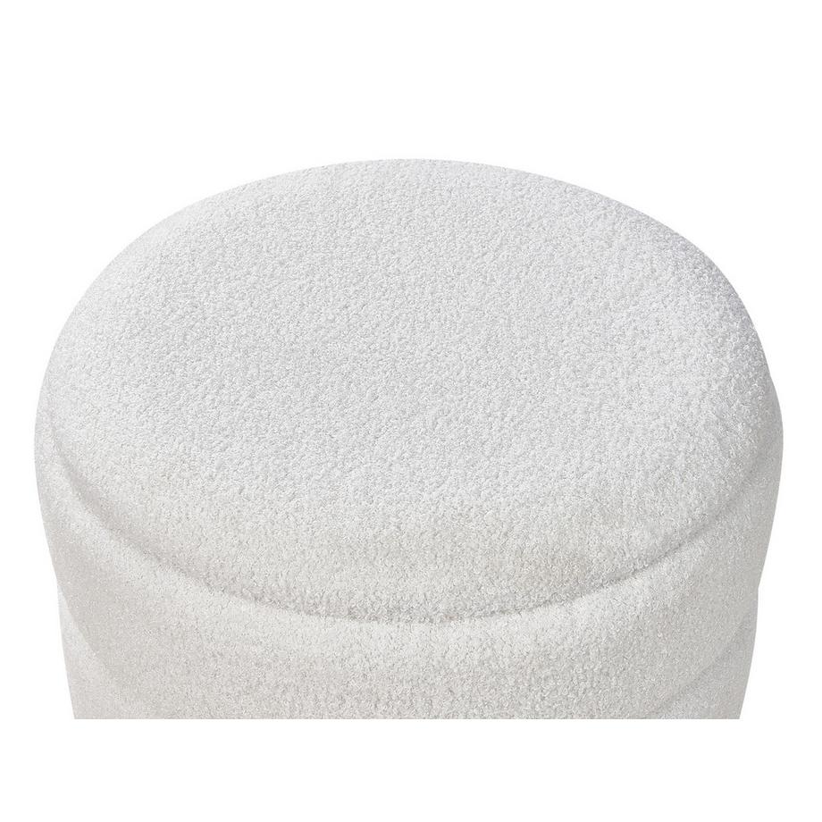 Beliani Hocker mit Stauraum aus Bouclé Minimalistisch OKATON  