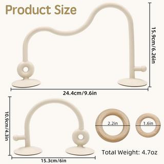 Activity-board  Beißring Babyspielzeug, Hochstuhl Silikon Beißspielzeug mit Saugnapf 