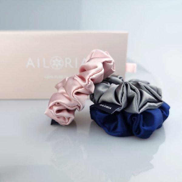 AILORIA  DOUX Set 3 Scrunchies M aus Seide 