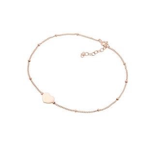 Elli  Fußschmuck Herz Kugelkette 