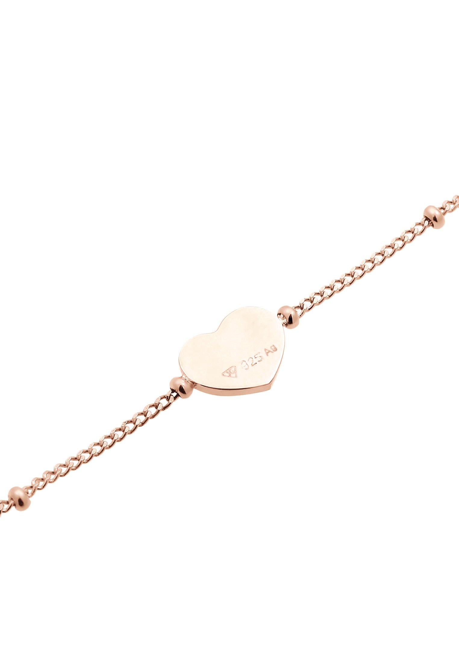 Elli  Fußschmuck Herz Kugelkette 