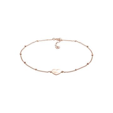 Fußschmuck Herz Kugelkette