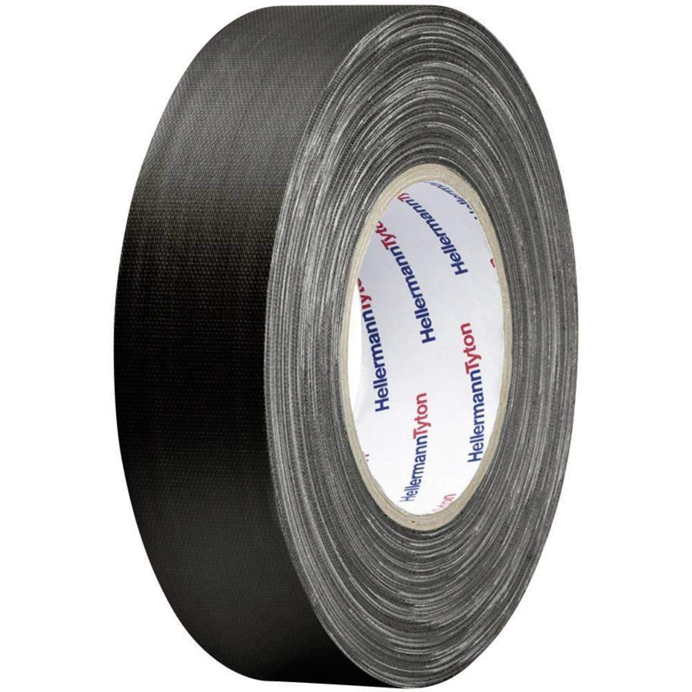 HellermannTyton  HelaTape Tex - nastri in tessuto HTAPE-TEX-50x50  (L x L) 50 m x 50 mm Nero Tessuto in cotone e poliestere HTAP 