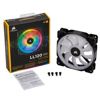 Corsair  LL120 RGB Case per computer Ventilatore 12 cm Nero, Bianco 